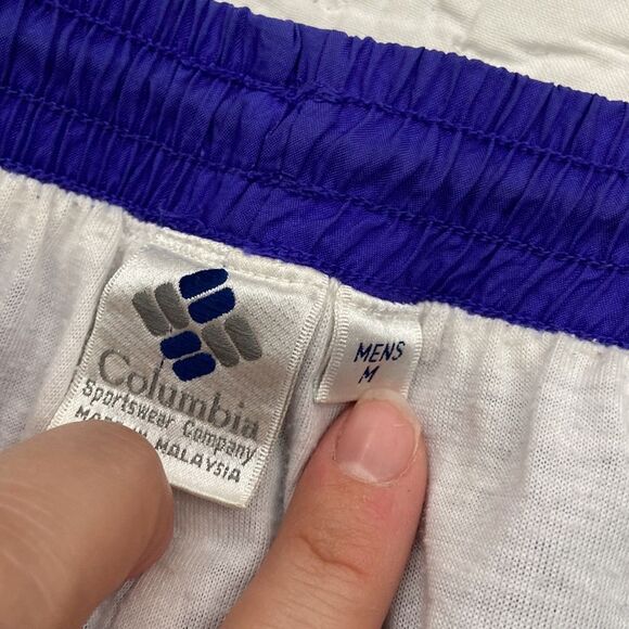Vintage Columbia Men’s Purple Windbreak Joggers size Medium - Picture 2 of 13